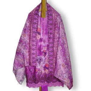 Elegant Digital Printed Lawn Set - UNSTITCHED THREE PIECE