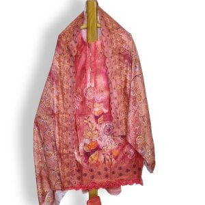 Elegant Digital Printed Lawn Set - UNSTITCHED THREE PIECE