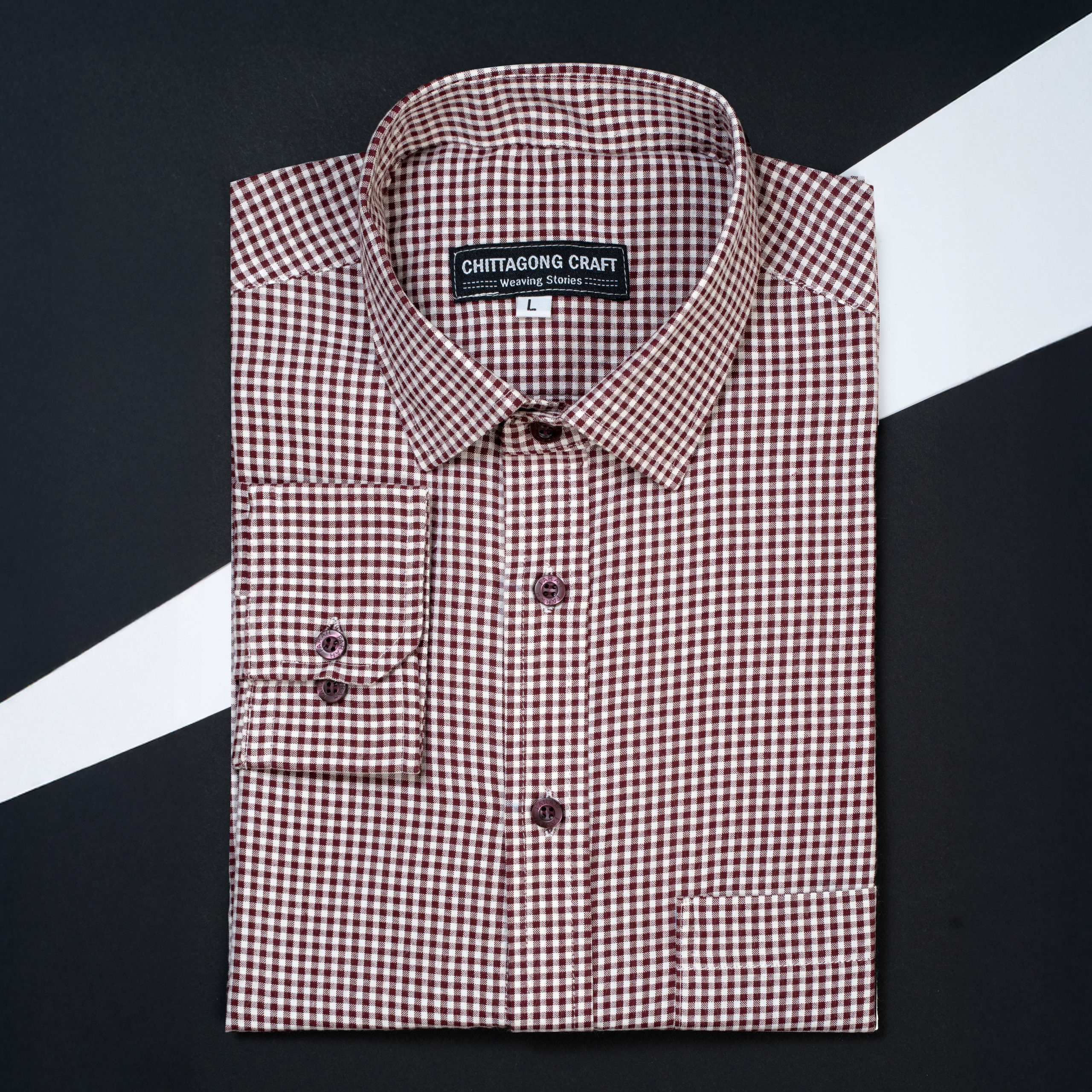 Men's Shirt - Mate Maroon / chocolate / coffee