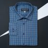 Elegant Check Shirt - Octane Blue