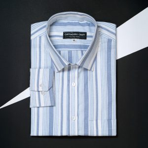 Men's Shirt - Blue Striped