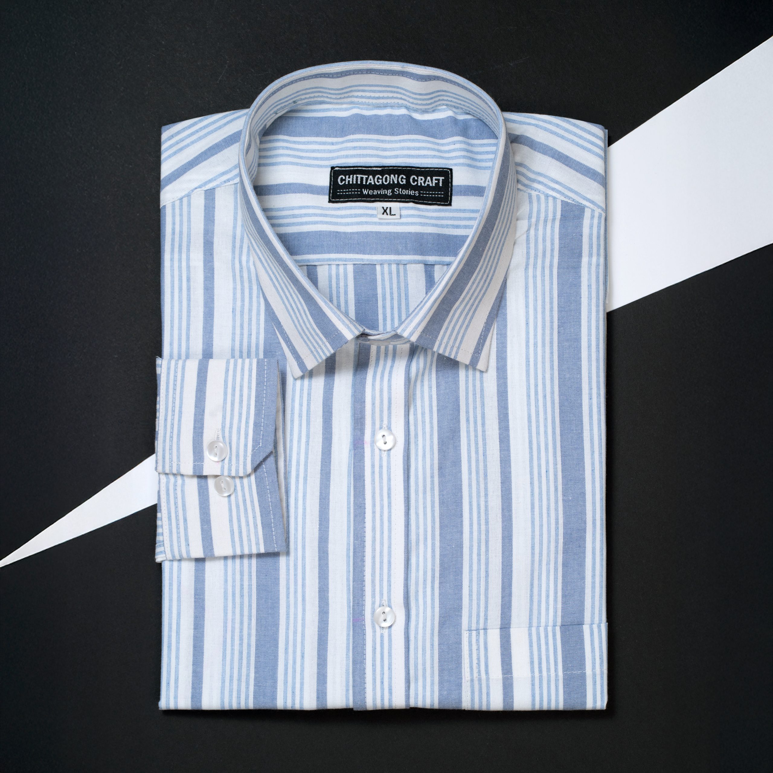 Men's Shirt - Blue Striped