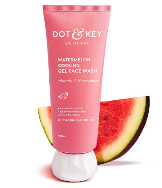 Dot & Key Watermelon Cooling Gel Face Wash With Vitamin C & Cucumber 100ml (P-3496)
